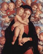 Andrea Mantegna, Maria mit Kind und Engeln